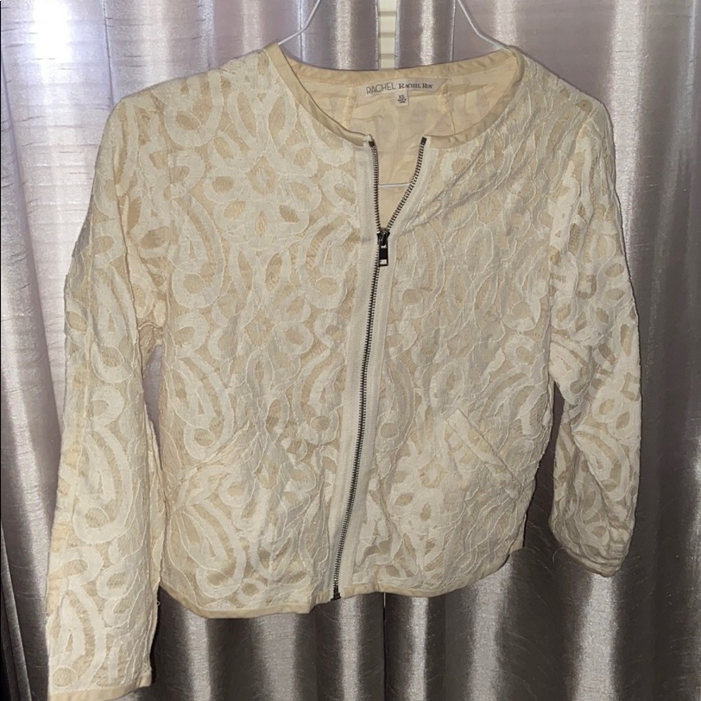 Floral lace bomber jacket ( Rachel Roy)